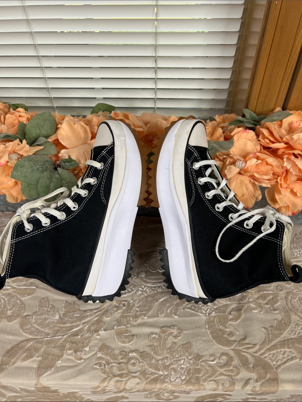 Converse Run Star Hike HIGH Top Unisex Sneakers 166800C Black Canvas - Picture 8 of 11